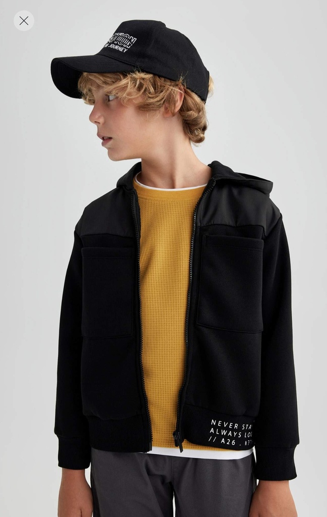 كارديجان اسود مبطن