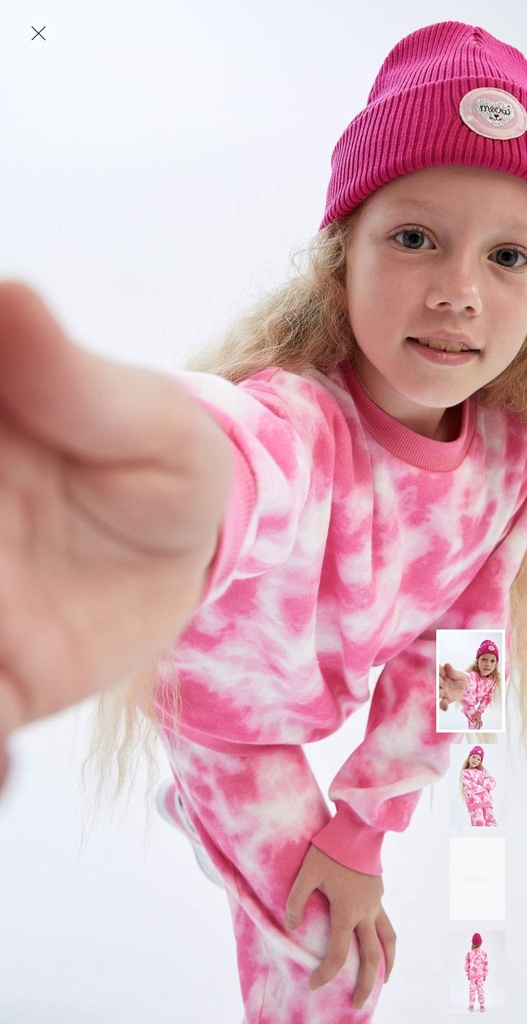 طقم بناتي تاي داي سويت بانتس وسويت شيرت - قطعتين