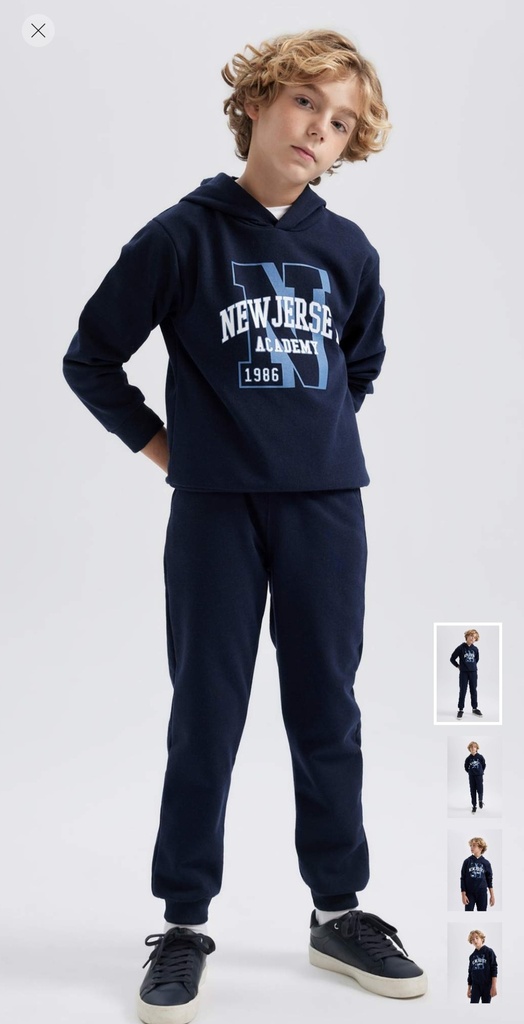 طقم اولادي سويت شيرت وسويت بانتس تقيل  - قطعتين