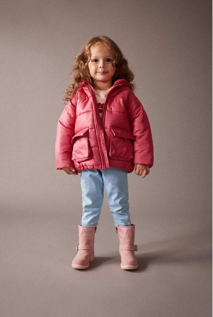 جاكيت بامب بناتي بكابيشون ببطانة صوفية وتر برووف