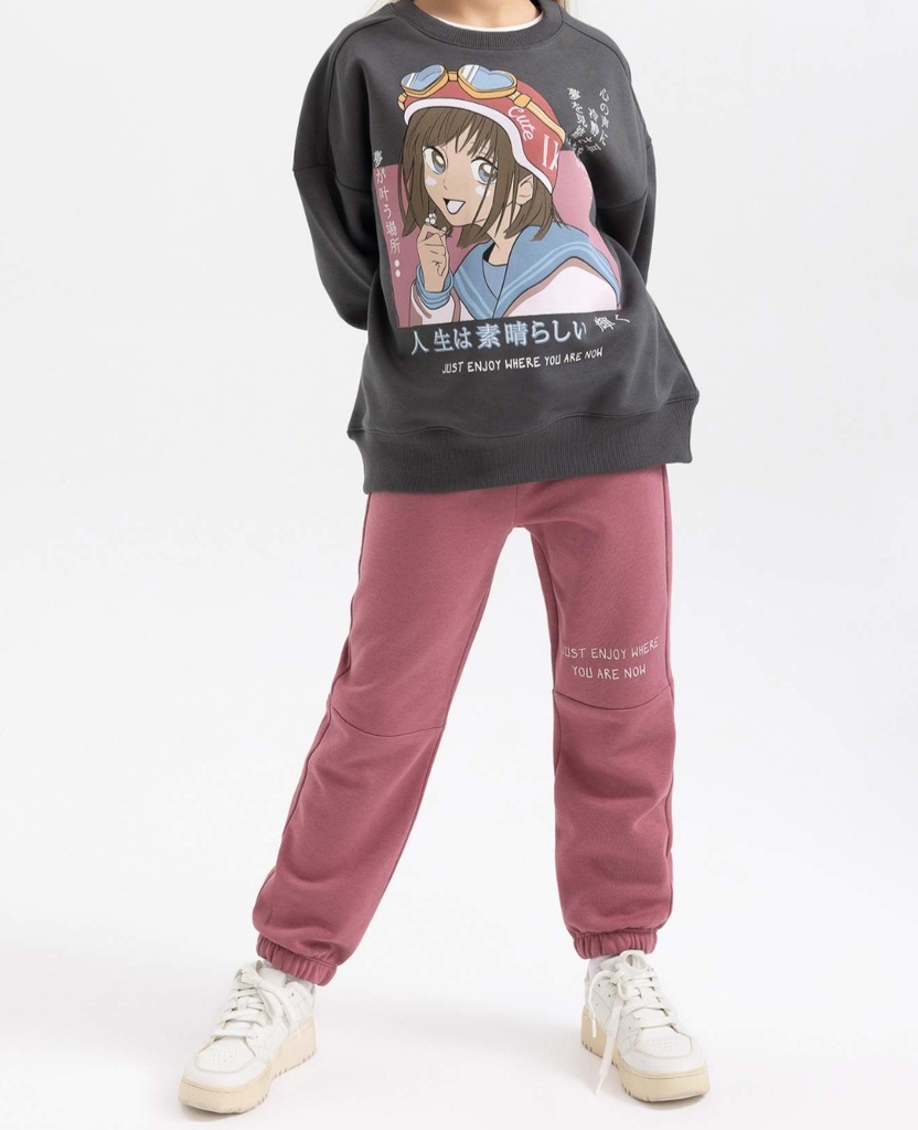 طقم بناتي تقيل جوجر - قطعتين