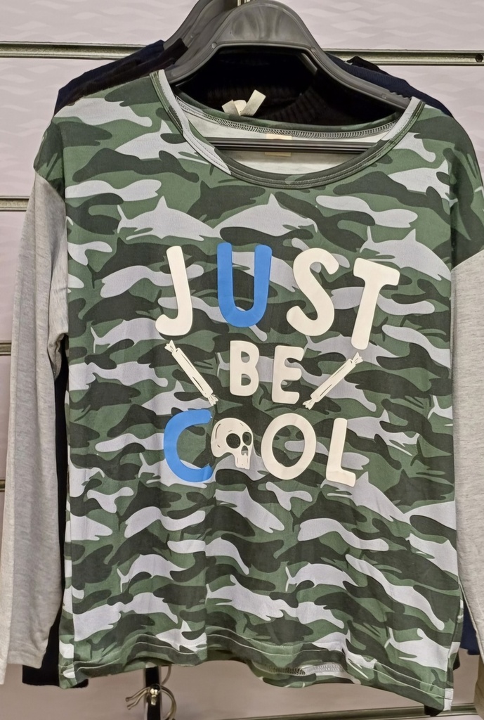 تي شيرت أولاد بأكمام طويلة