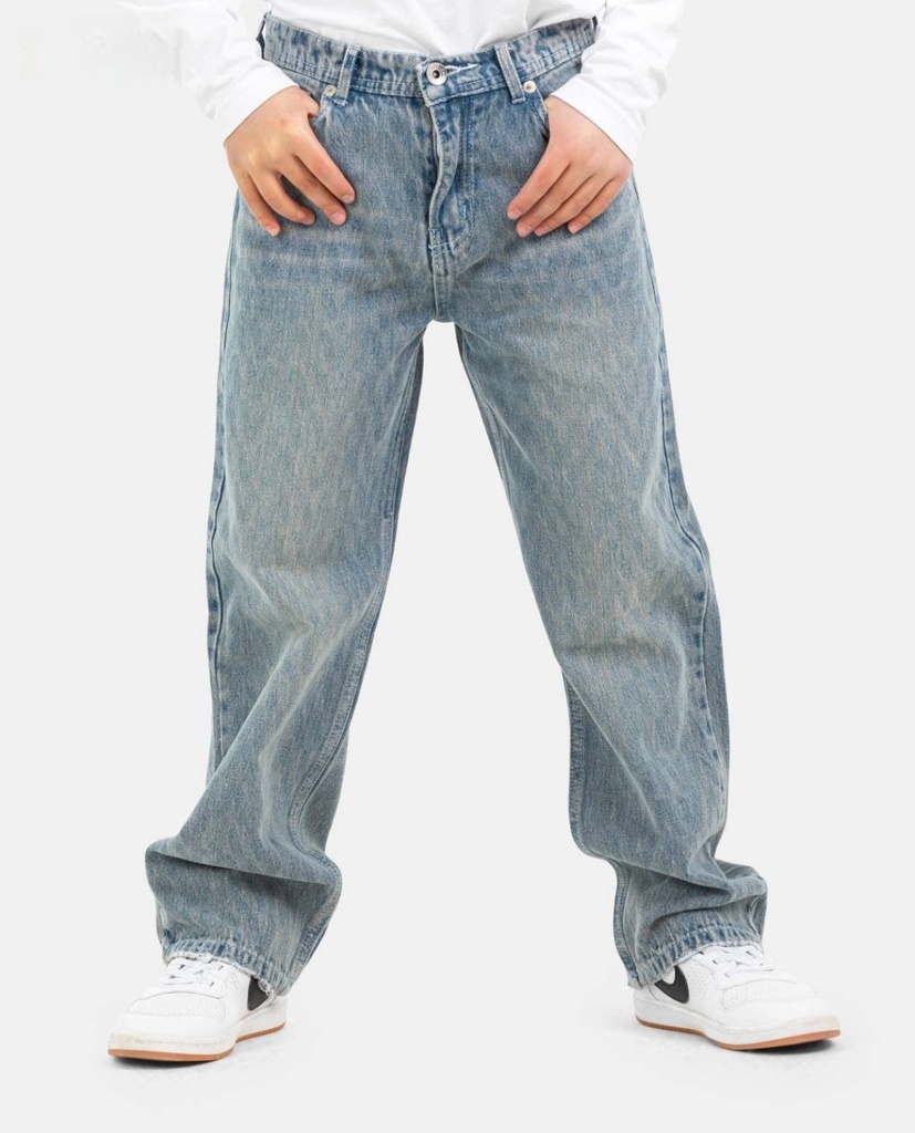 بنطلون جينز وايد ليج *