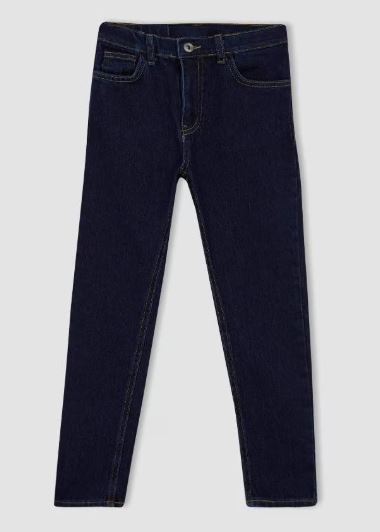 بنطلون جينز ازرق غامق *