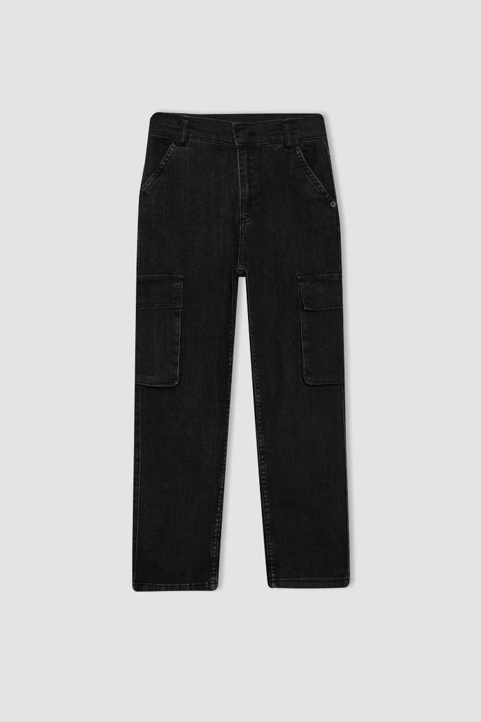 بنطلون جينز كارجو فيت