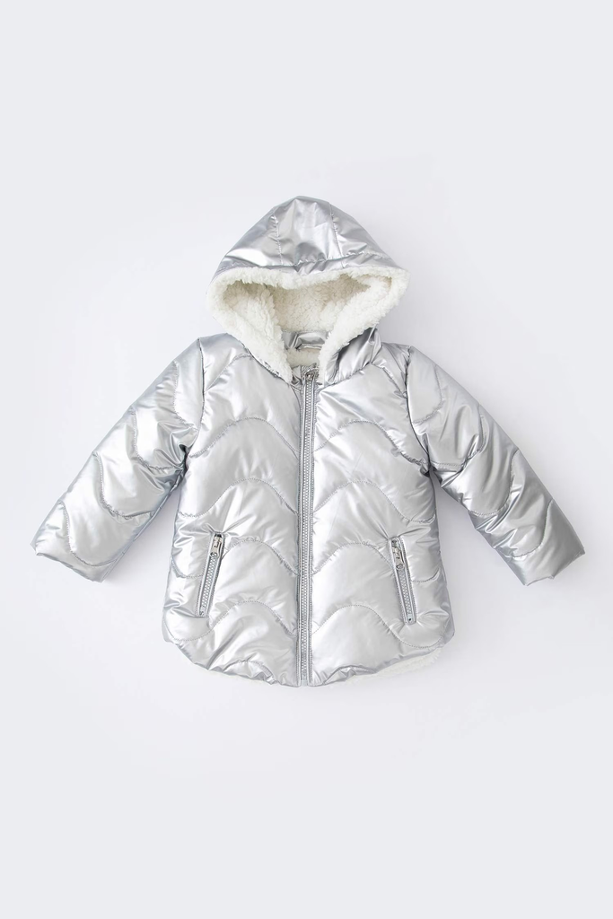 جاكيت بامب بناتي بكابيشون ببطانة صوفية وتر برووف