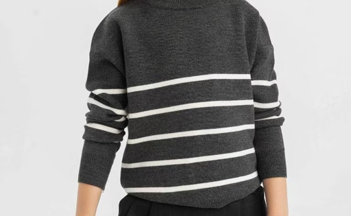 [Z0194A6AR84] بلوفر تريكو بناتي بياقة مستديرة