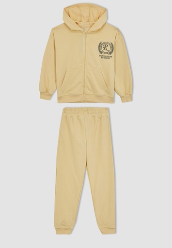 [A6806A8BG378] طقم بناتي كارديجان وسويت بانتس - قطعتين