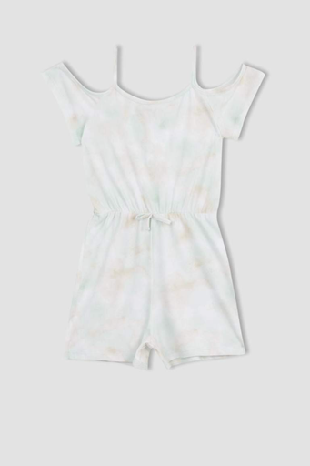 جمبسوت بناتي صيفي قطن تاي داي بحمالات *