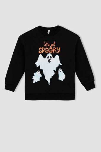 [Z4610A6BK27] سويت شيرت بناتي مبطن