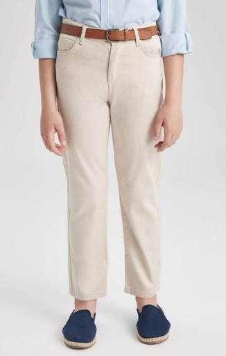 [Z9209A6BG702] بنطلون جبردين بحزام *