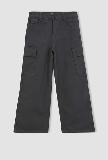 [Y0515A6AR82] بنطلون قطن بناتي برجل عريض وايد ليج *